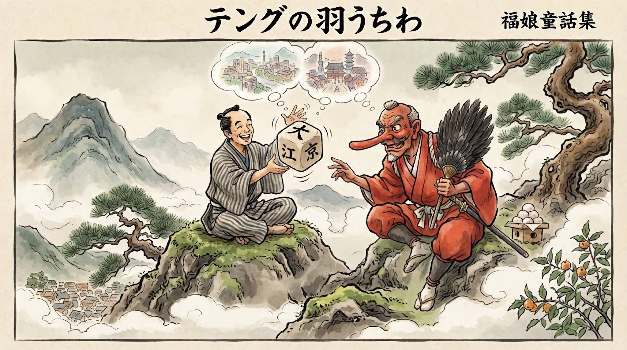 テングの羽うちわ