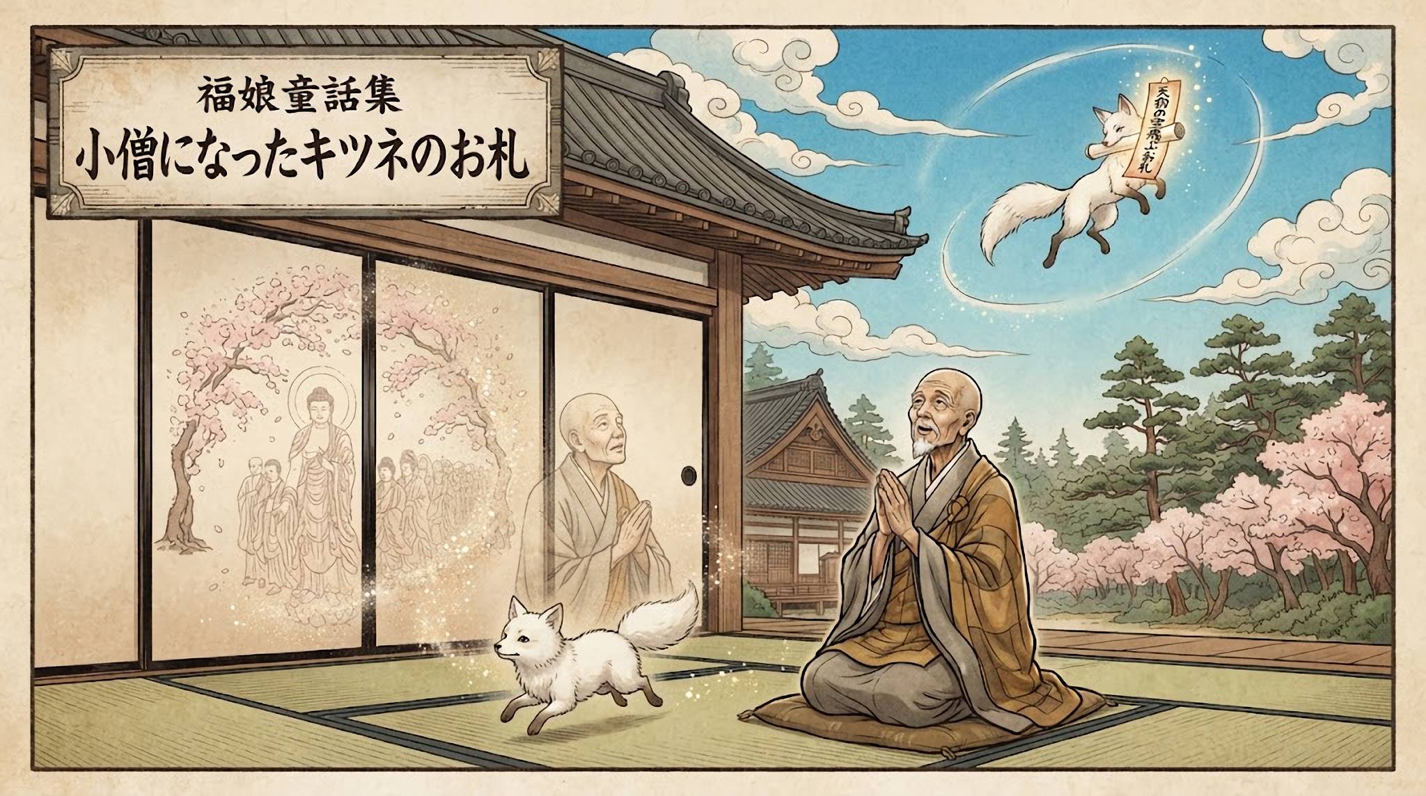 小僧になったキツネのお札