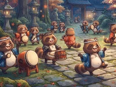 しょうじょう寺のタヌキばやし