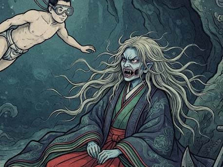 海の底の女