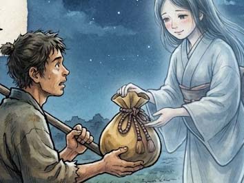 幽霊の金袋