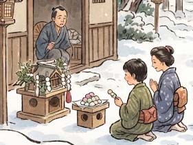 正月に餅をつかない町