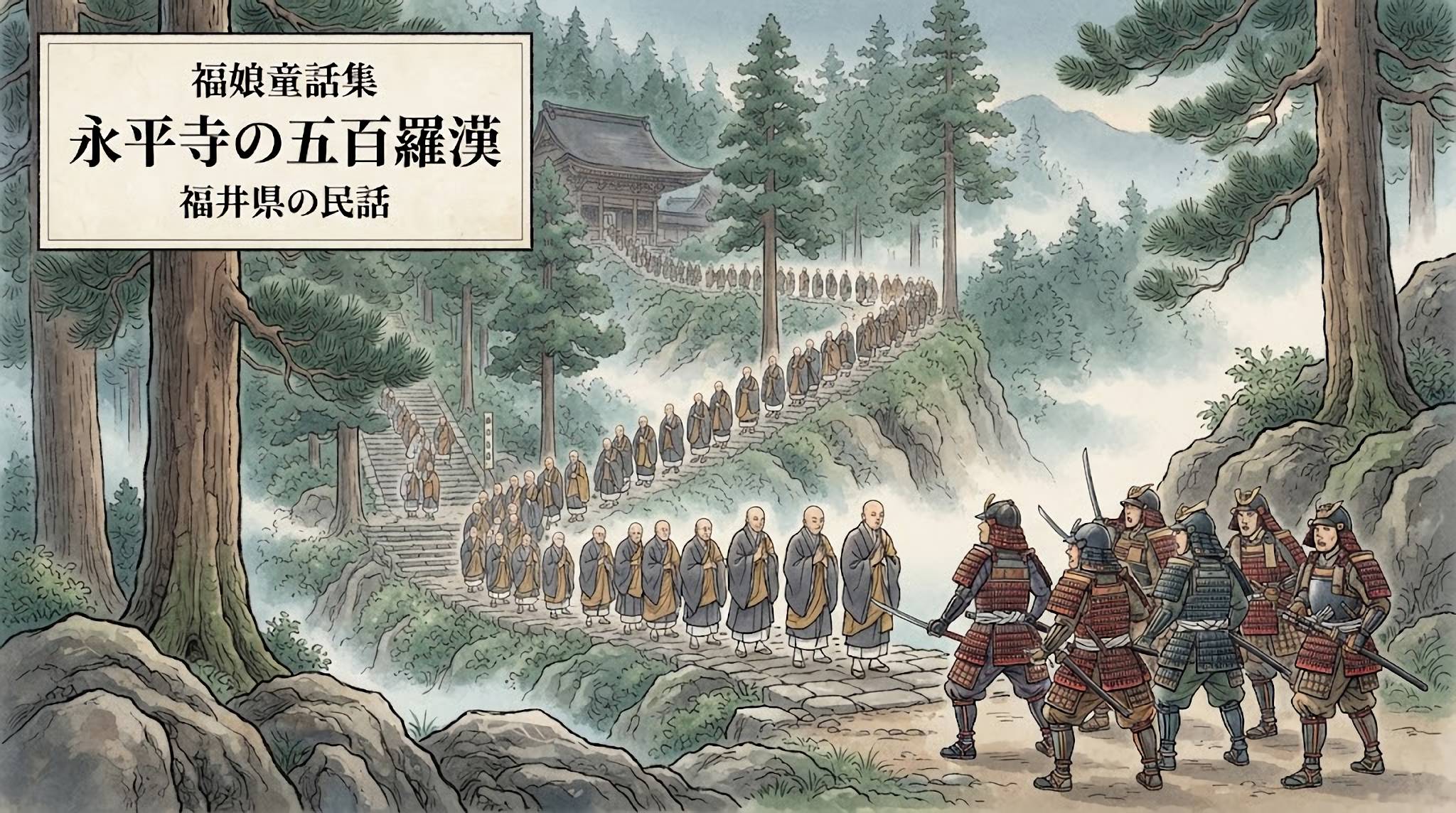 永平寺(えいへいじ)の五百羅漢(ごひゃくらかん)