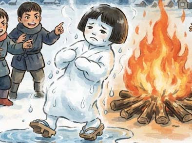 とけてしまった雪ん子