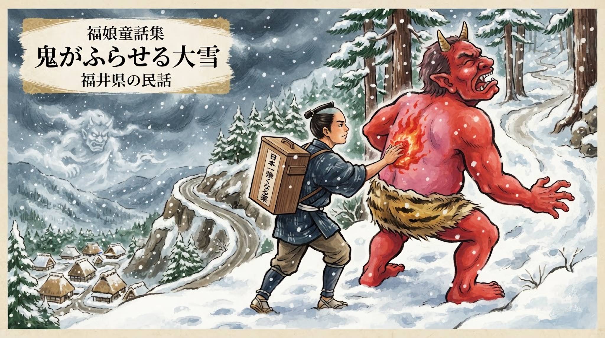 鬼がふらせる大雪