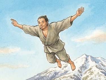 空飛ぶ人間