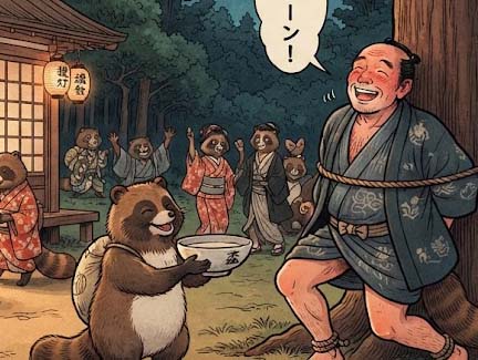 こきんだぬきと親分