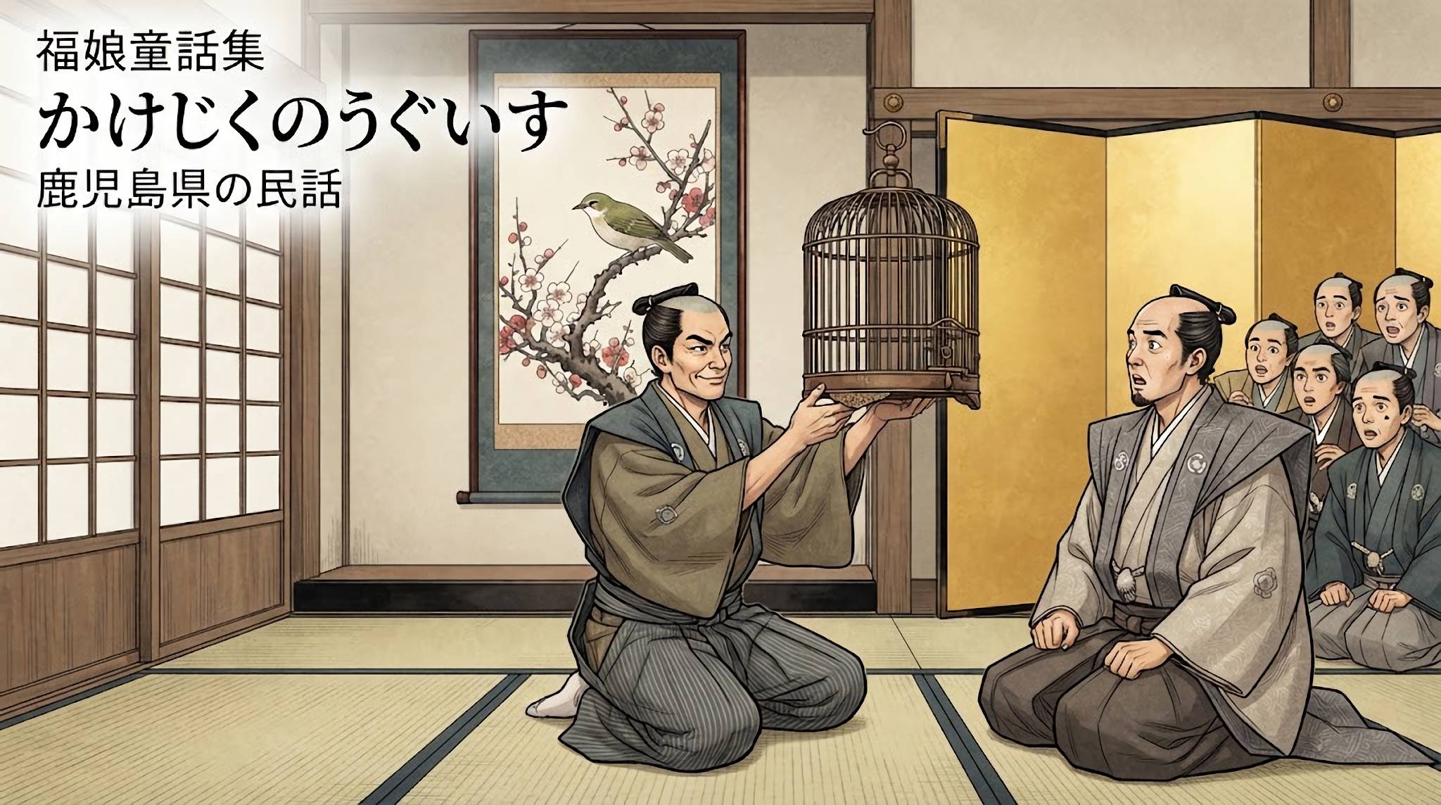かけじくのウグイス