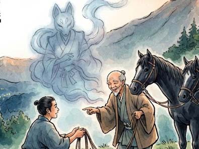 万蔵とウマ
