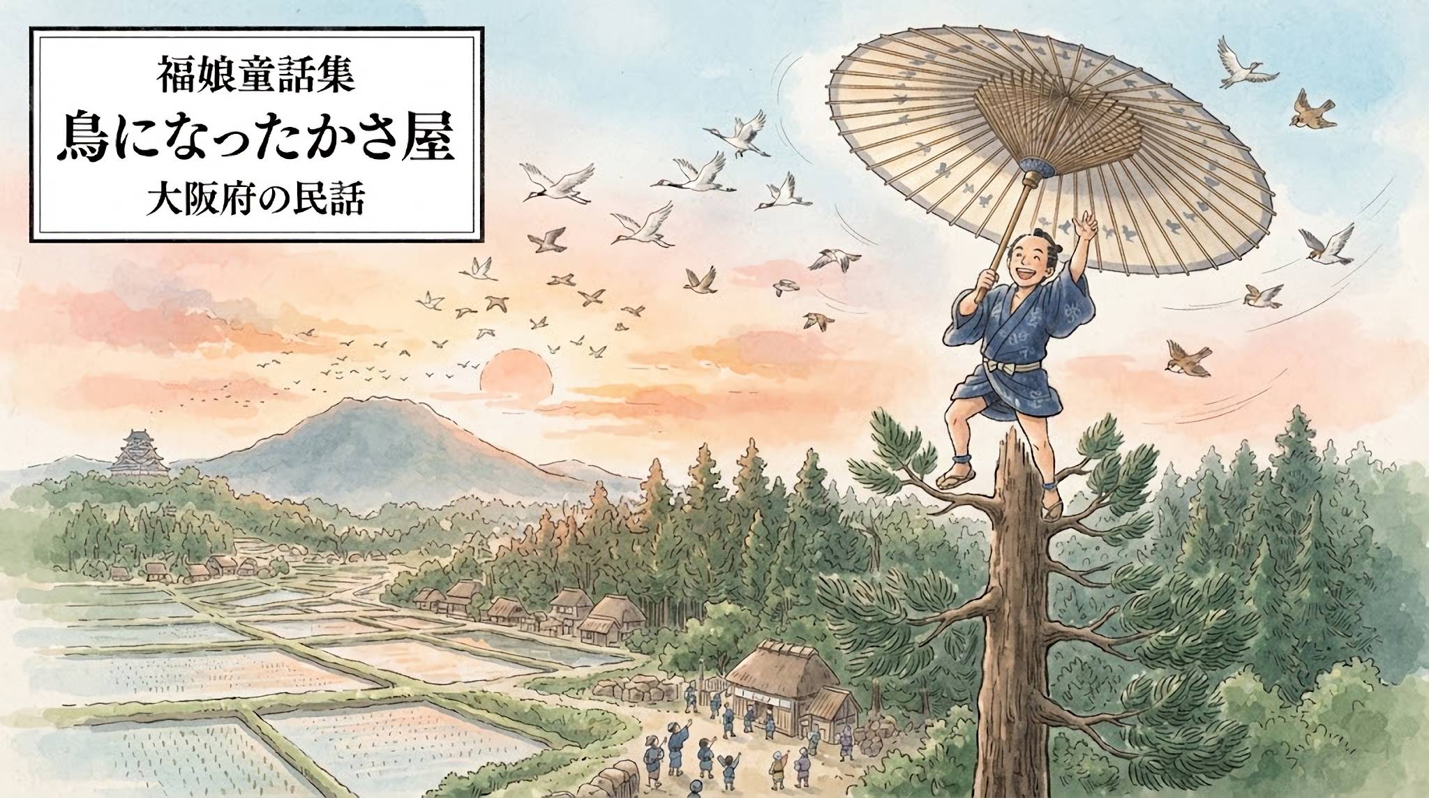 鳥になったかさ屋