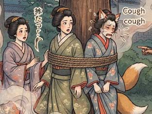 奥方に化けたキツネ