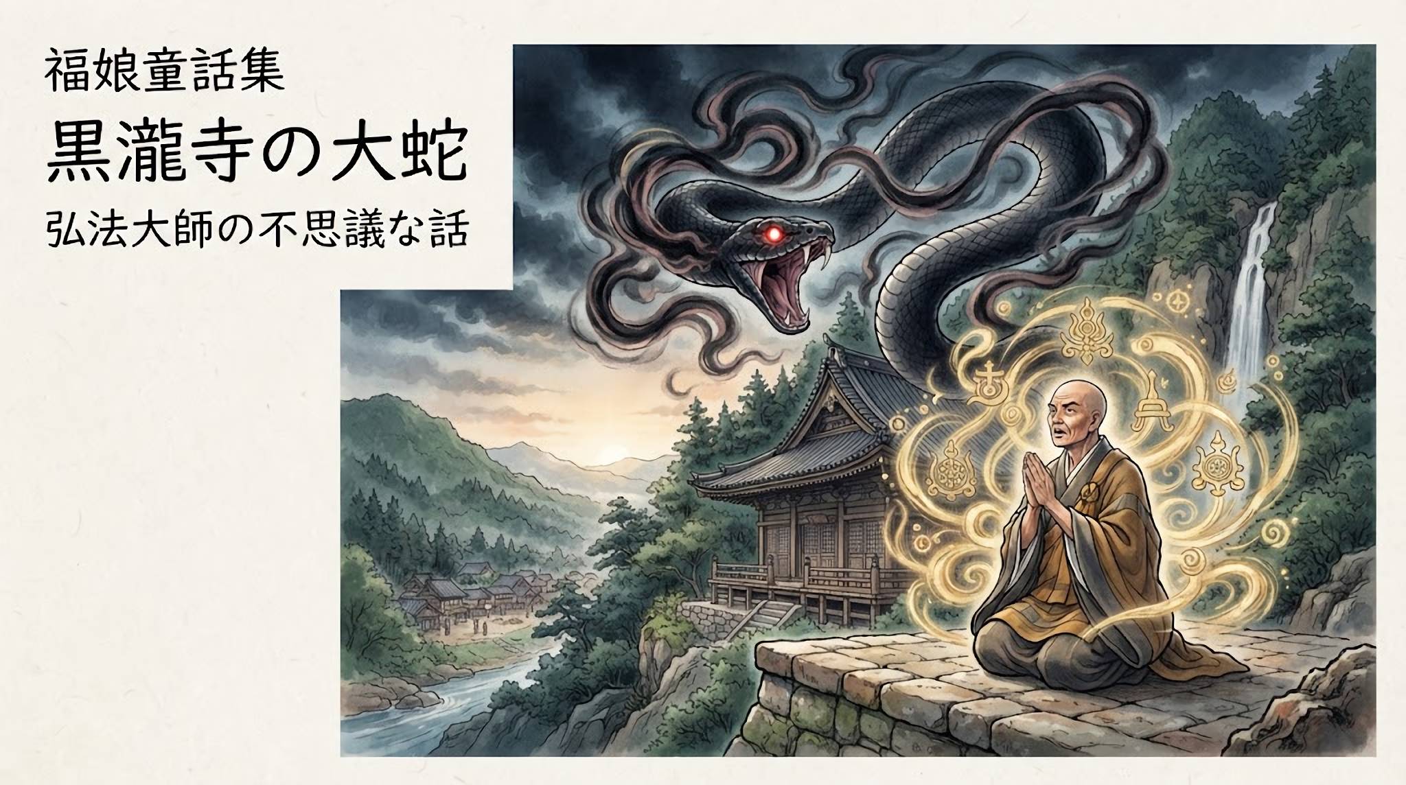 黒瀧寺(くろたきじ)の大蛇 弘法話