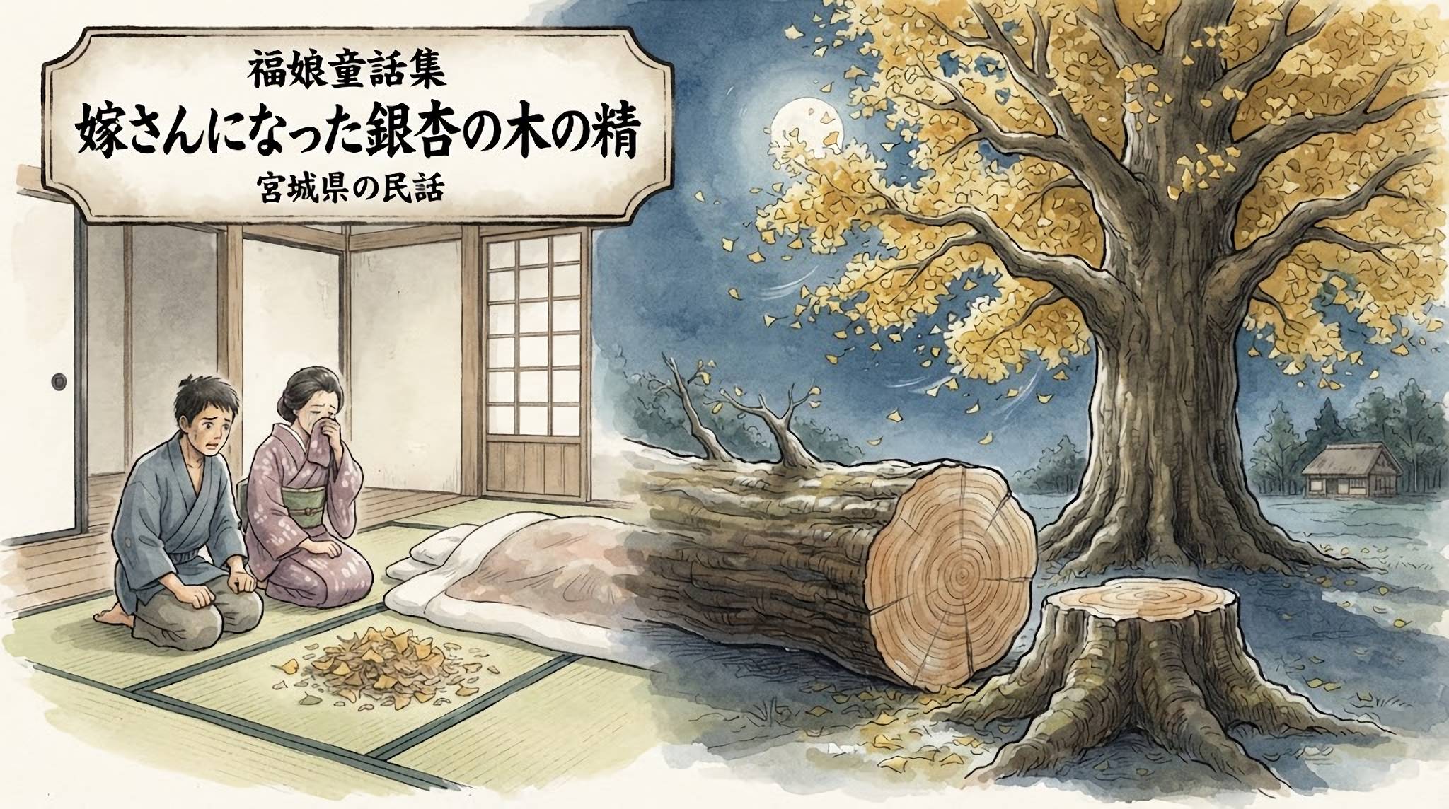 嫁さんになったイチョウの木の精