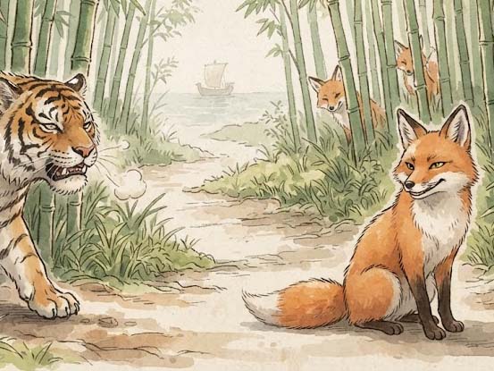 トラとキツネ