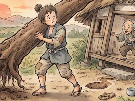 ものぐさ桃太郎