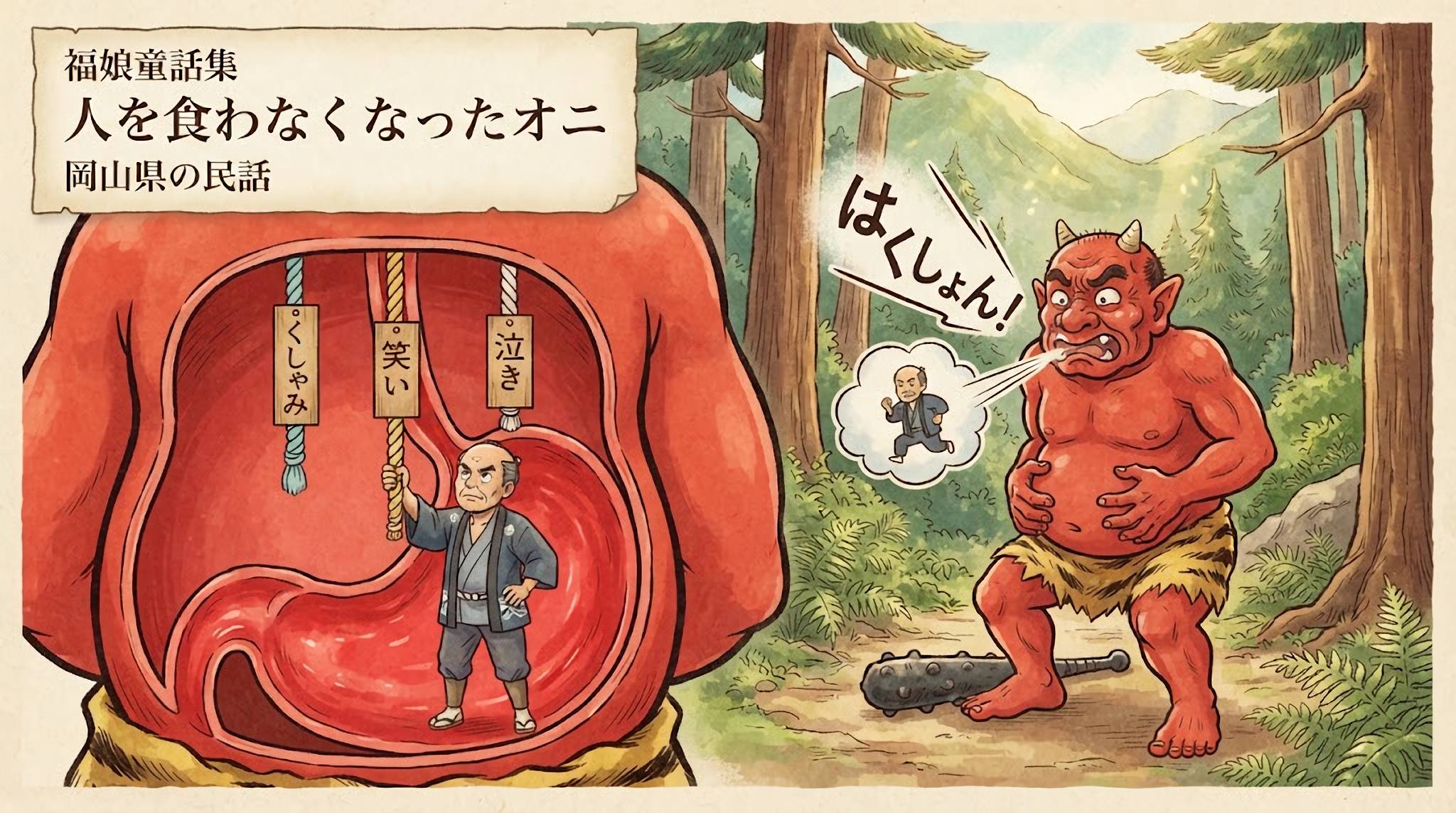 人を食わなくなったオニ