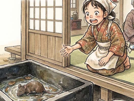 おネズミがお死んでる