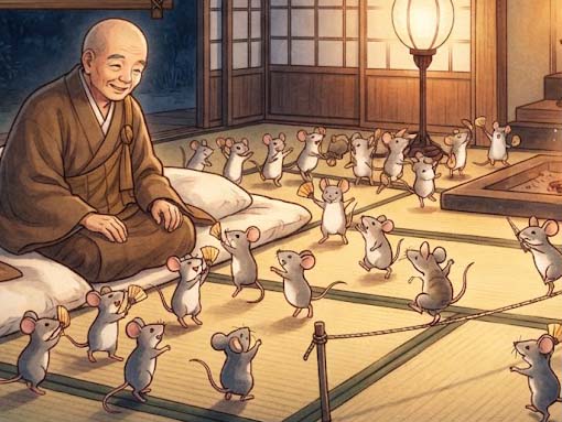 静貫とネズミ