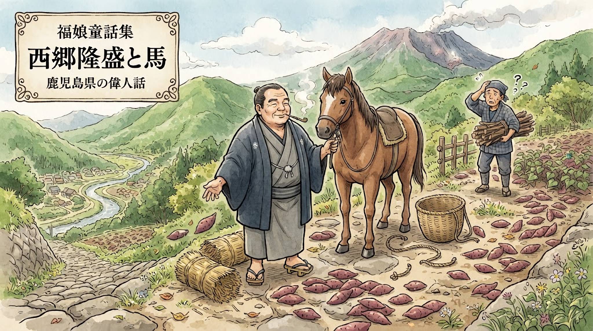 西郷隆盛と馬