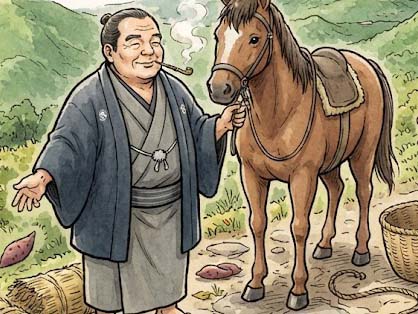 西郷隆盛と馬