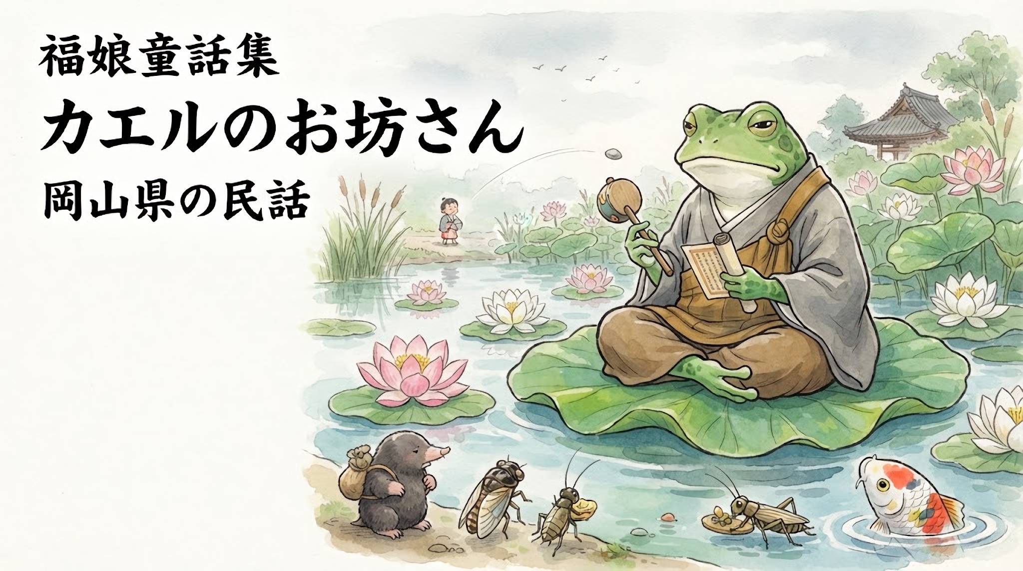 カエルのお坊さん