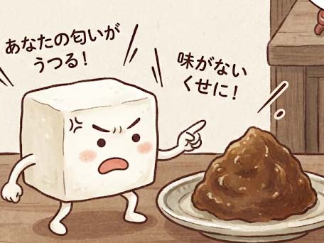 とうふとおみそのけんか