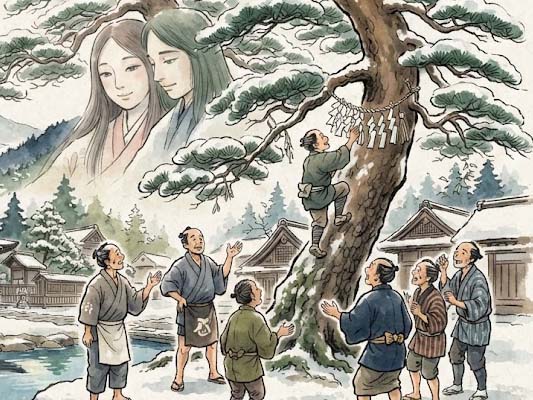 松の木の伊勢まいり