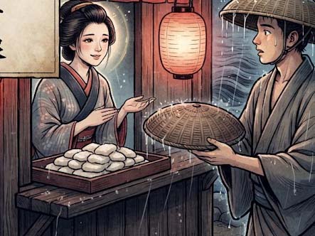 桂川(かつらがわ)の餅屋の娘