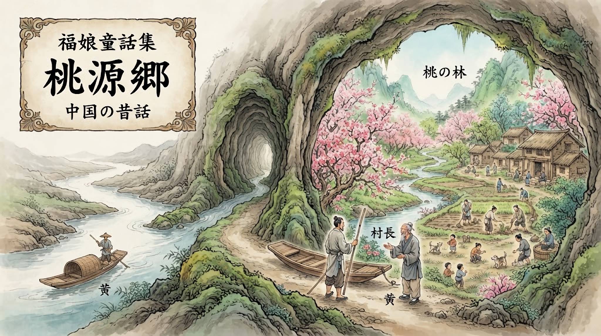 桃源郷 中国の昔話