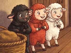 三匹の子ヒツジとオオカミ