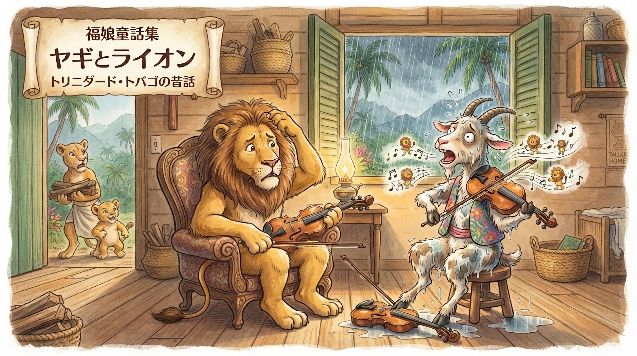 ヤギとライオン