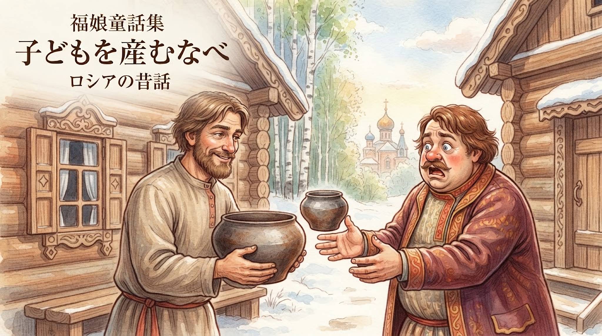 子どもをうむなべ ロシアの昔話