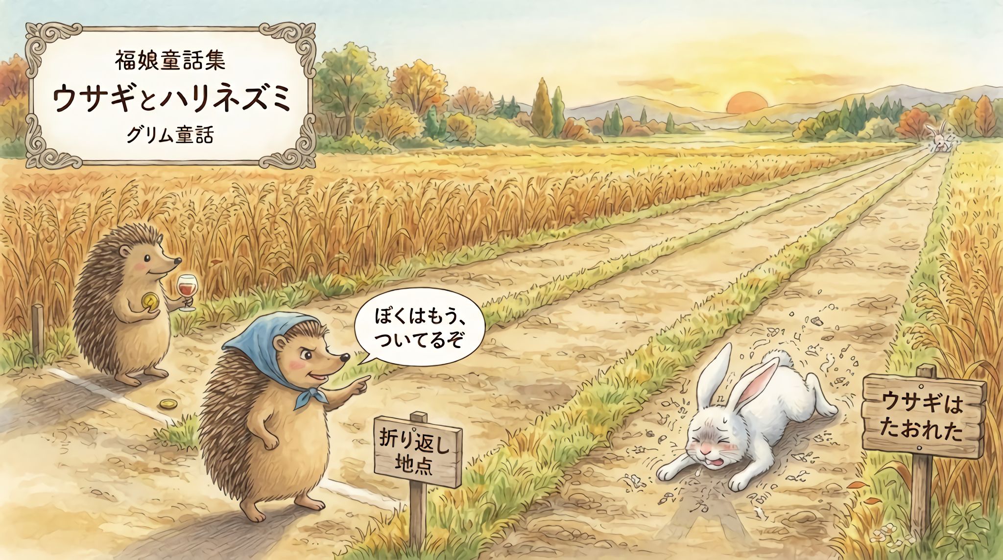 ウサギとハリネズミ