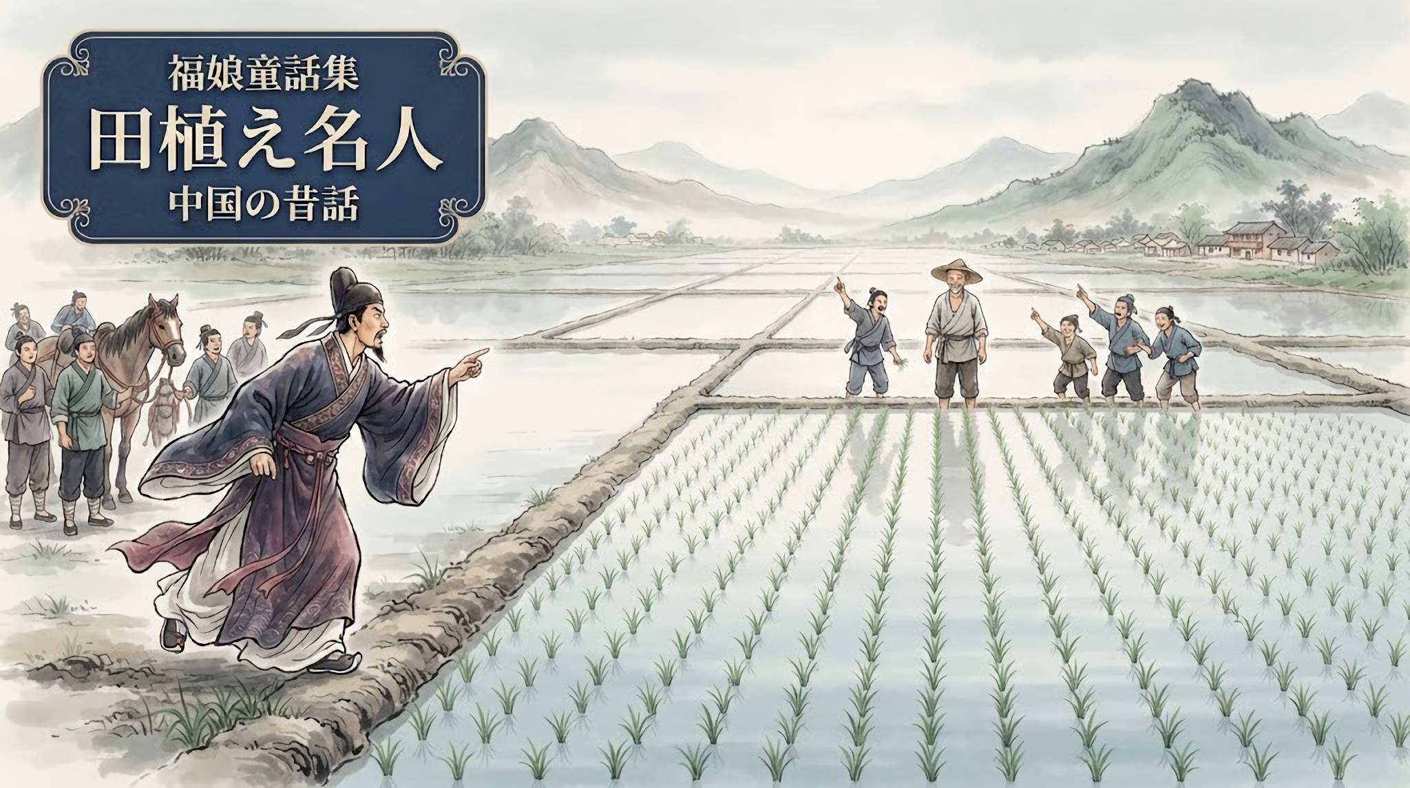 田植え名人 中国の昔話