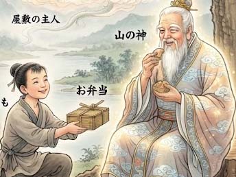 やさしい子どもと山の神