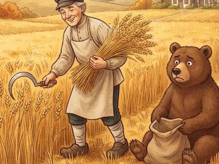 クマとお百姓の分け前