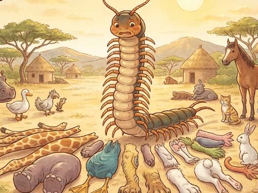 ムカデの足